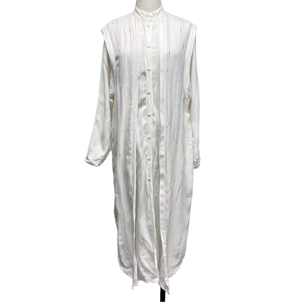 Vintage Secrets Womens Size 10 Cottagecore Button Up Vest Shirt Dress